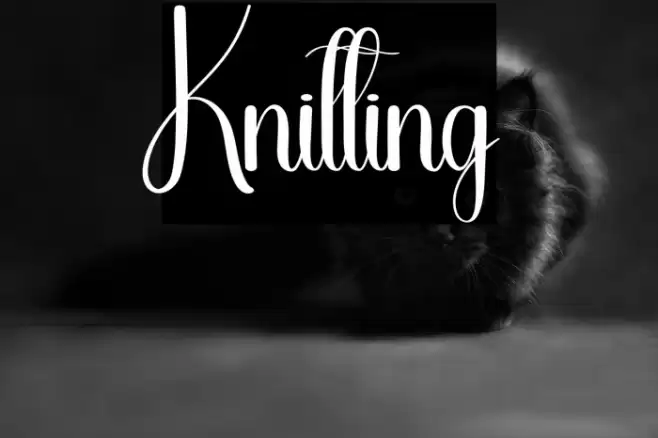 Knitting Font examples