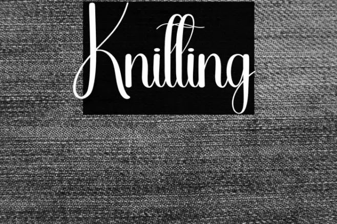 Knitting Font examples