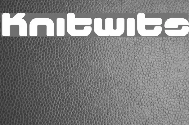 Knitwits Font examples