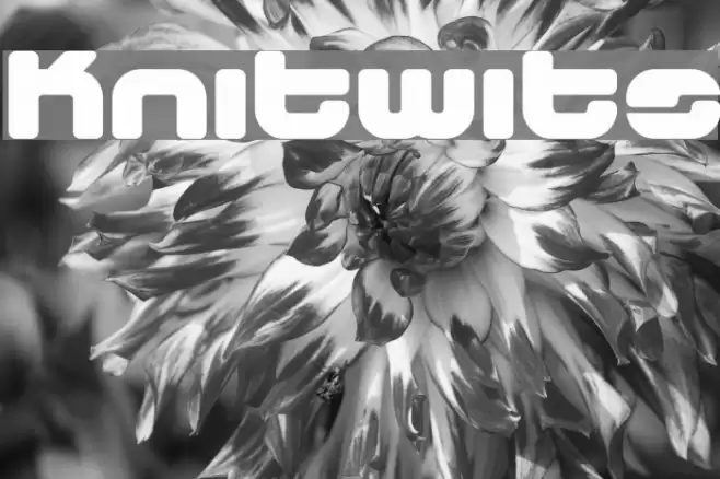 Knitwits Font examples