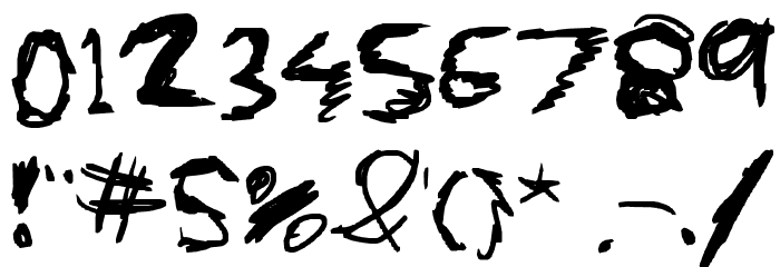 Knives and Pens Font OTHER CHARS