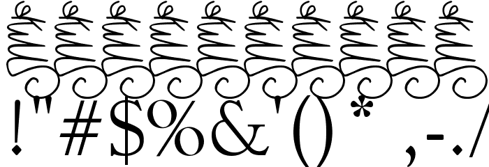 Knives Font OTHER CHARS