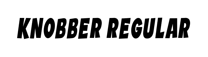 Knobber Regular  Скачать бесплатные шрифты