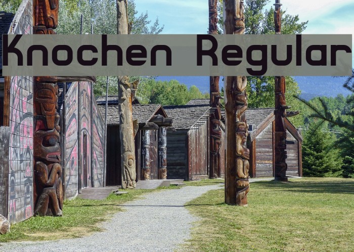Knochen Regular Font examples