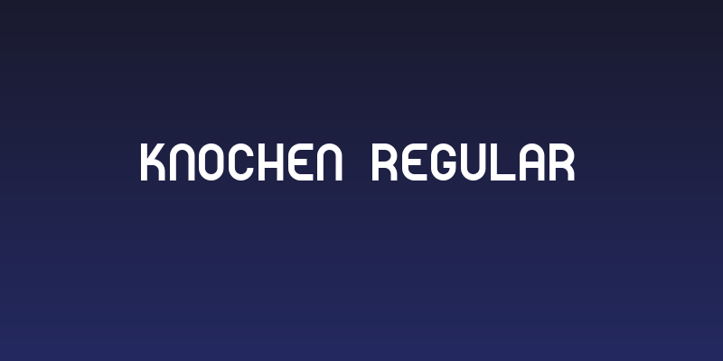 Knochen Regular Social Header