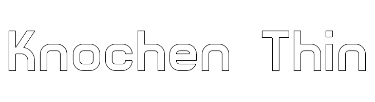 Knochen Thin Шрифта
