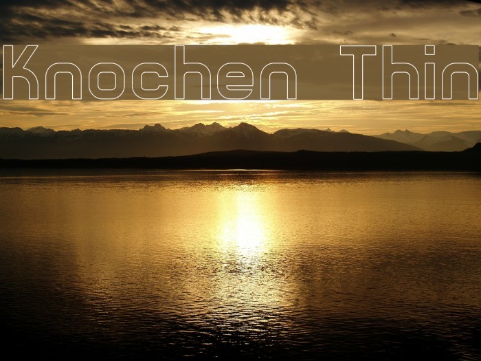 Knochen Thin Font examples