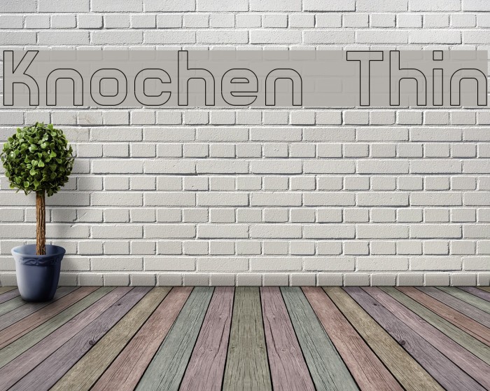 Knochen Thin Font examples