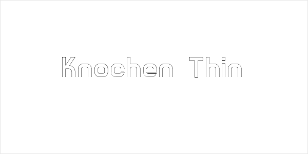 Knochen Thin Logo