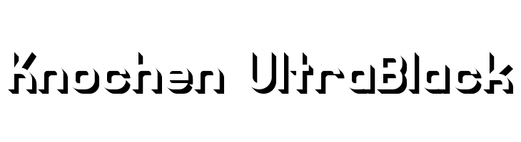 Knochen UltraBlack Font
