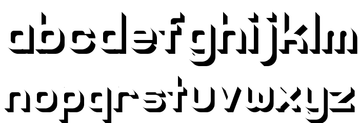 Knochen UltraBlack Font LOWERCASE