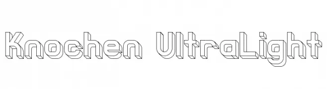 Knochen UltraLight  नि: शुल्क फ़ॉन्ट्स डाउनलोड