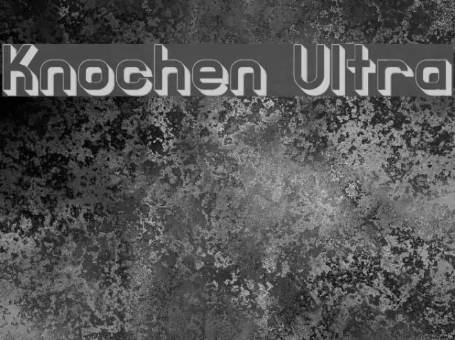Knochen Ultra Font examples
