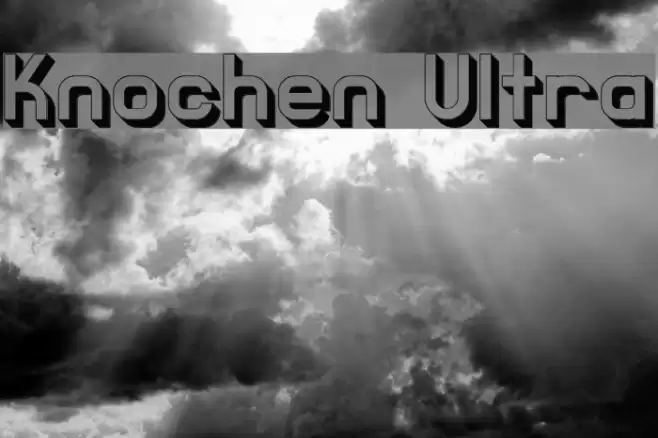 Knochen Ultra Font examples
