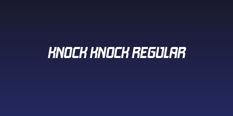 Knock Knock Regular Social Header