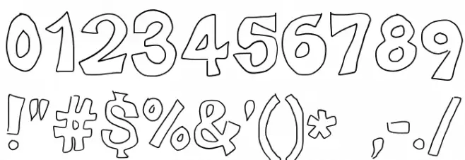 Knock knock! Font OTHER CHARS