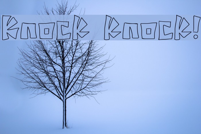 Knock knock! Example 1