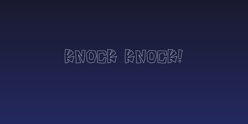 Knock knock! Social Header