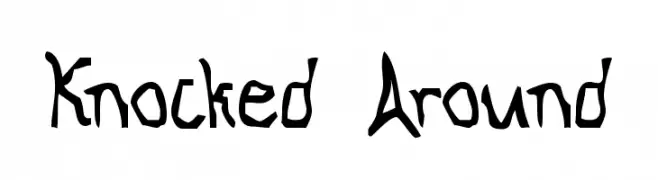 Knocked Around  Frei Schriftart Herunterladen