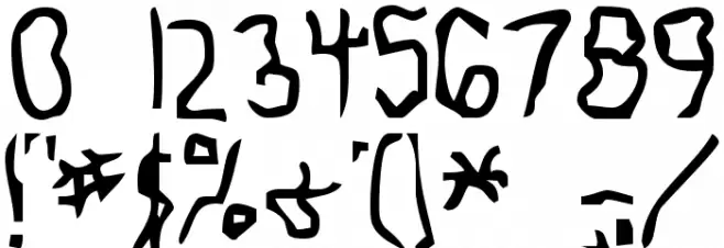 Knocked Around Font OTHER CHARS