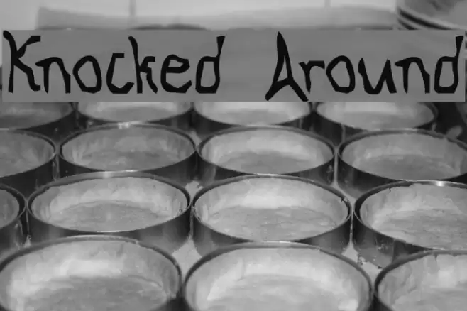 Knocked Around Font examples
