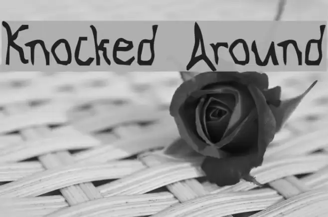 Knocked Around Font examples
