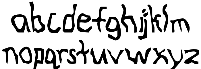 Knocked Around Font LOWERCASE