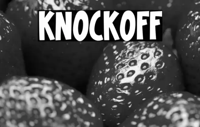 Knockoff Font examples