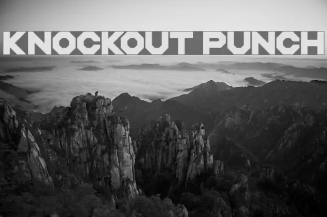 Knockout Punch Font examples