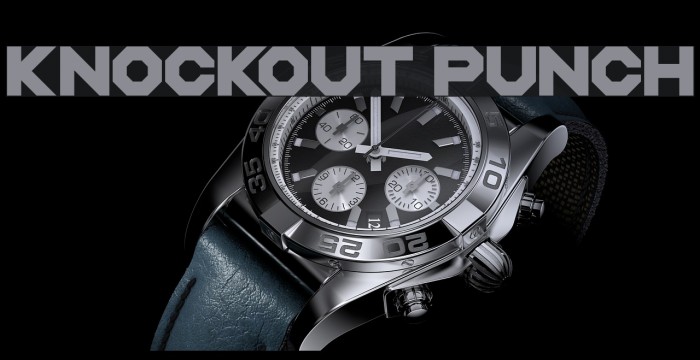 Knockout Punch Font examples