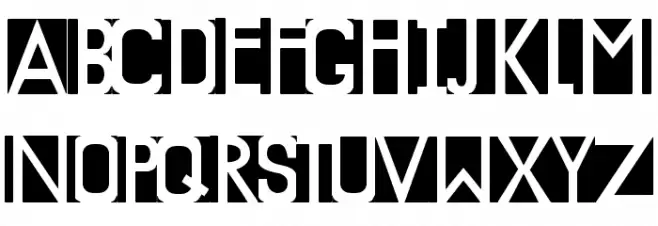 Knockout Schriftart Groß