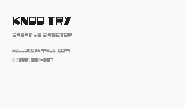 Knoo Try Business Card