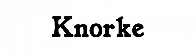 Knorke  Frei Schriftart Herunterladen