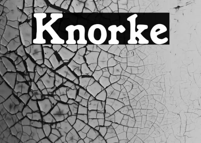 Knorke Font examples