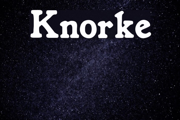 Knorke Example 1