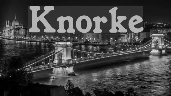 Knorke Font examples