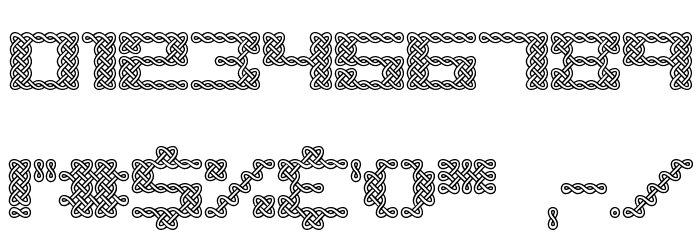 Knot BRK Font OTHER CHARS