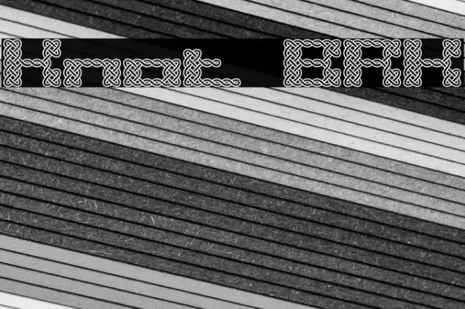 Knot BRK Font examples