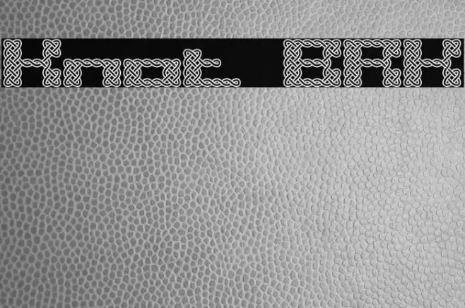 Knot BRK Font examples
