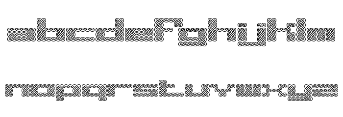 Knot BRK Font LOWERCASE