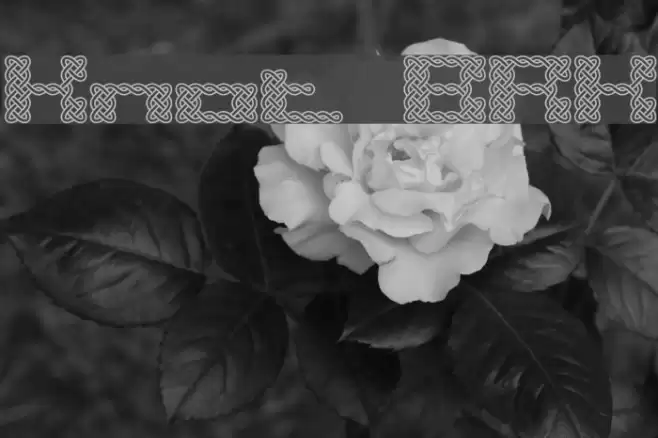 Knot BRK Font examples