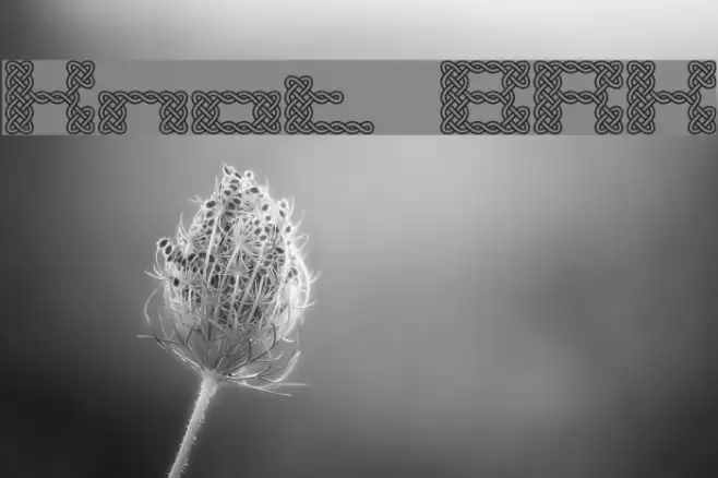 Knot BRK Font examples