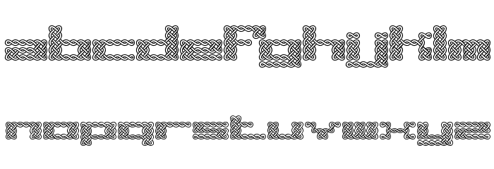 Knot BRK Font LOWERCASE