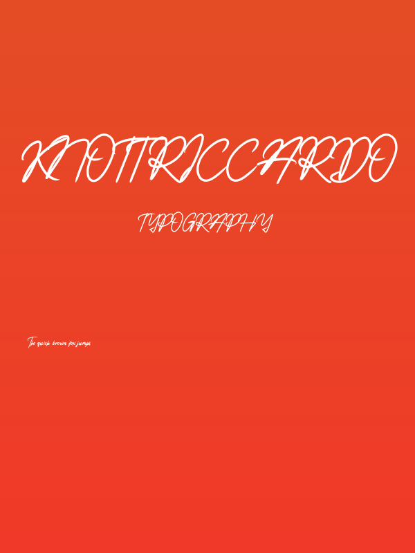 Knott Riccardo Poster