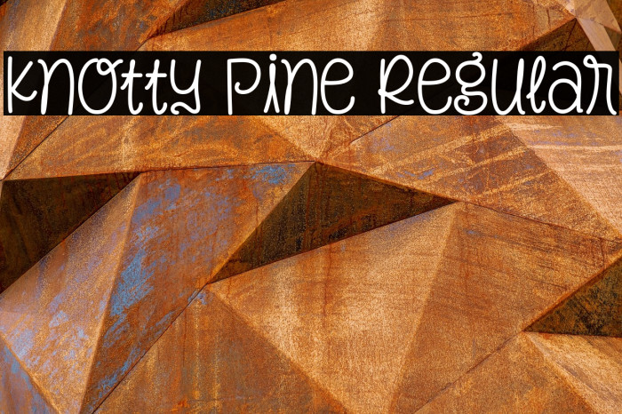 Knotty Pine Regular Example 2