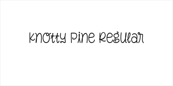 Knotty Pine Regular Logo