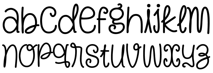 Knotty Pine Regular Font LOWERCASE