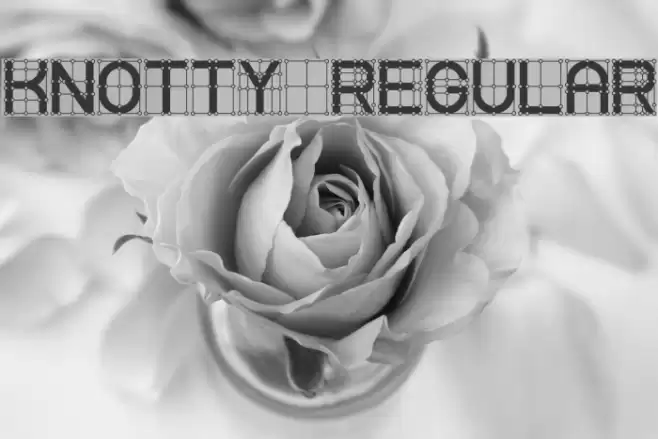 Knotty Regular Font examples