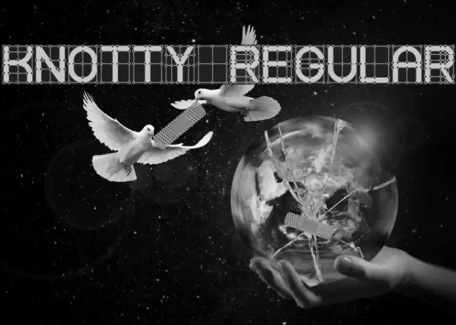 Knotty Regular Font examples