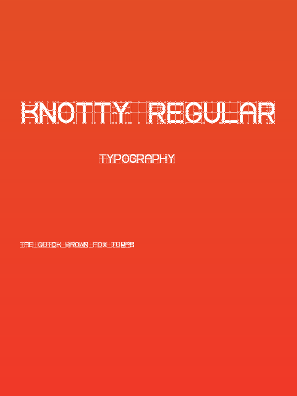 Knotty Regular Poster
